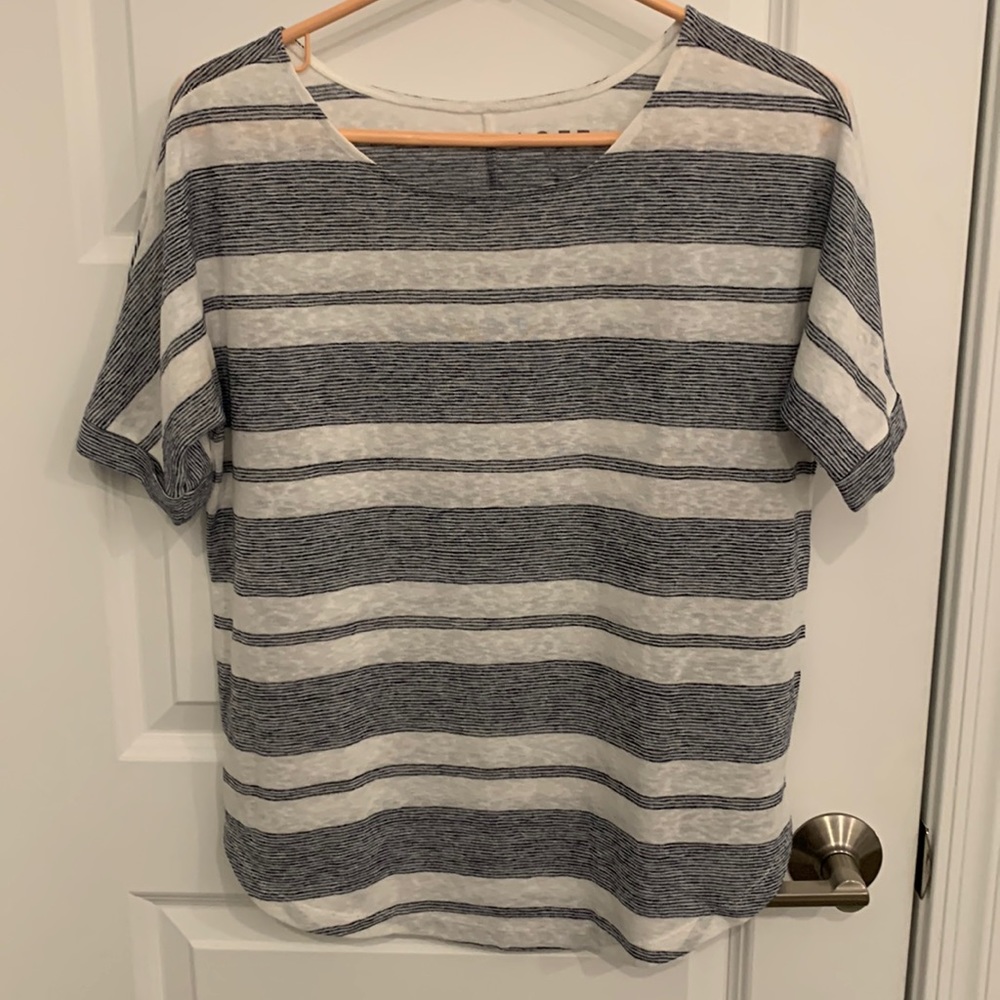 Loft navy and white shirt size XS